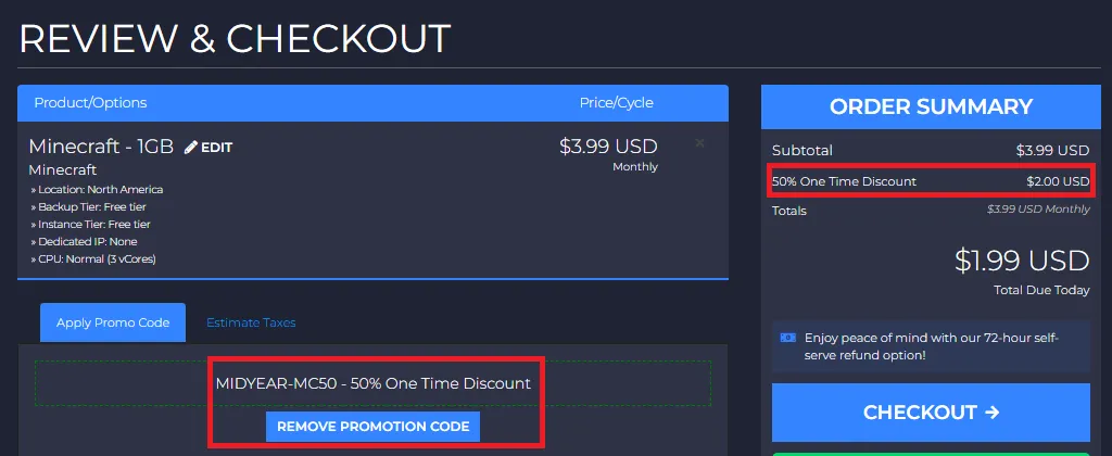 Shockbyte 50% Off coupn